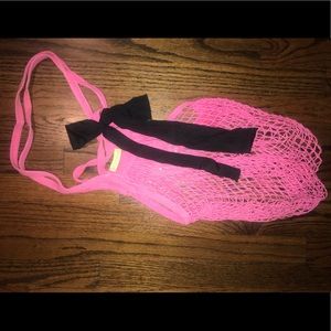 Juicy Couture Net Crotchet Pink Beach Bag